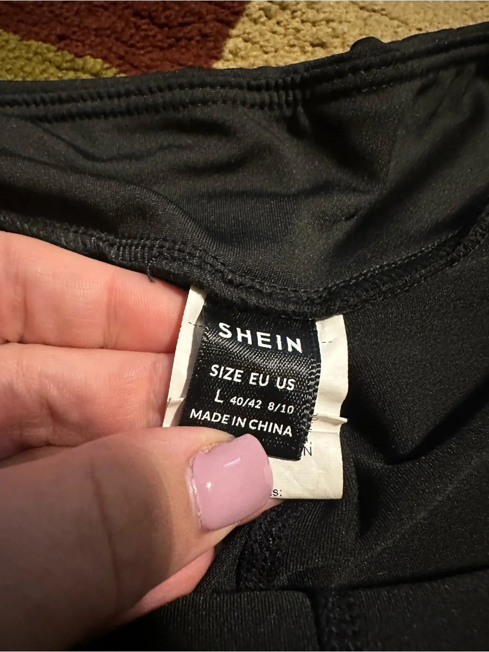 SHEIN Black Wrap-Style Skort